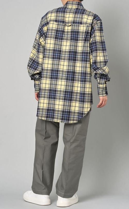 ウールタータンチェックシャツ