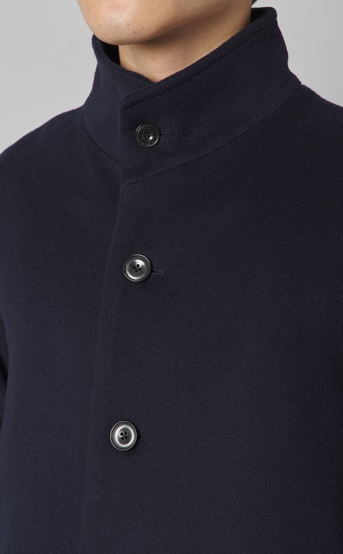 ラムブレンドビーバーハーフコート