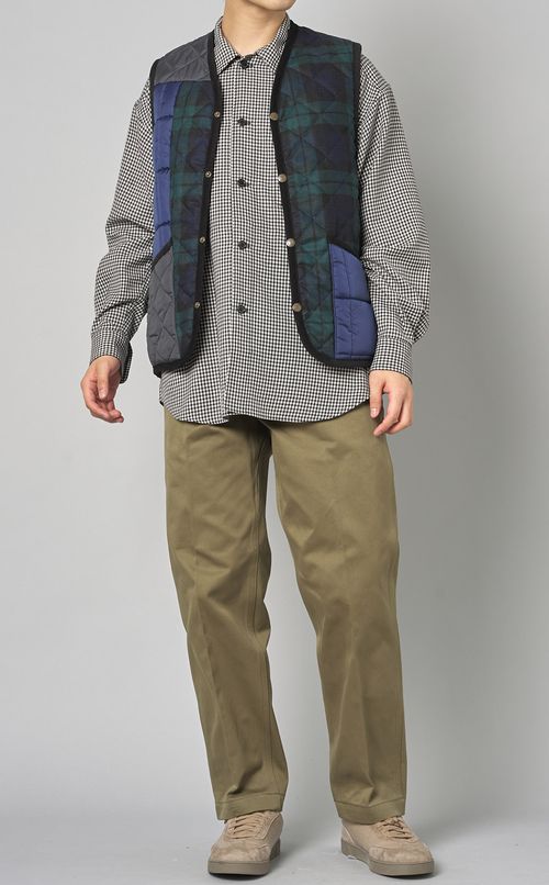 ワイドテーパードチノパンツ