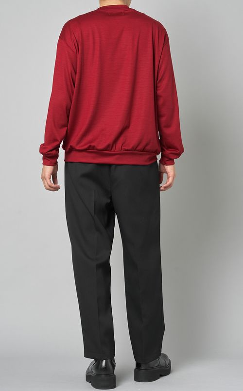 ウールジャージクルーネックプルオーバー