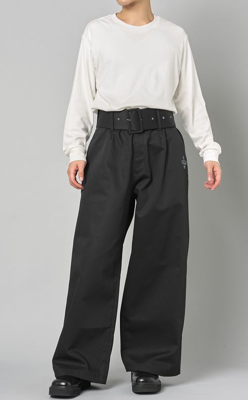 ベルテッドワイドパンツ