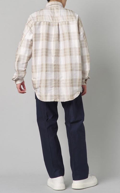 フォトクロミックチェックシャツ