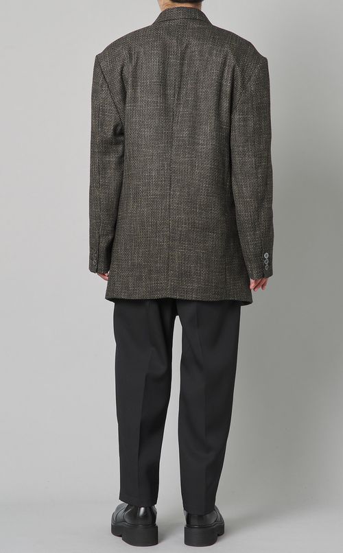 ガンクラブチェックダブルジャケット