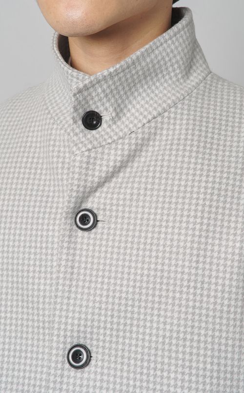 ラムブレンドビーバーハーフコート