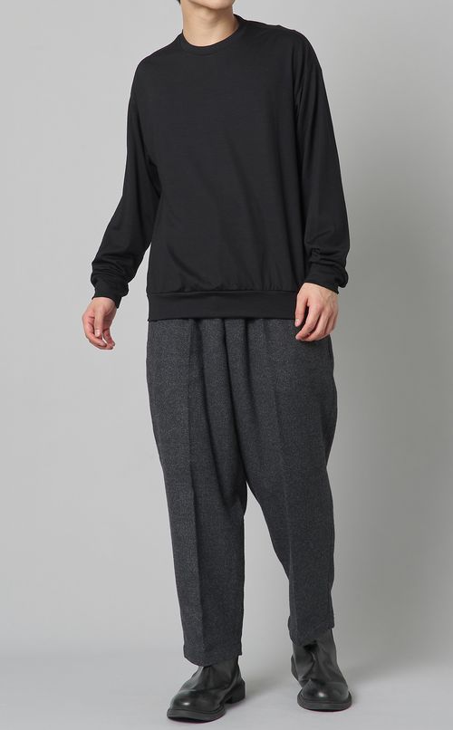 ウールジャージクルーネックプルオーバー