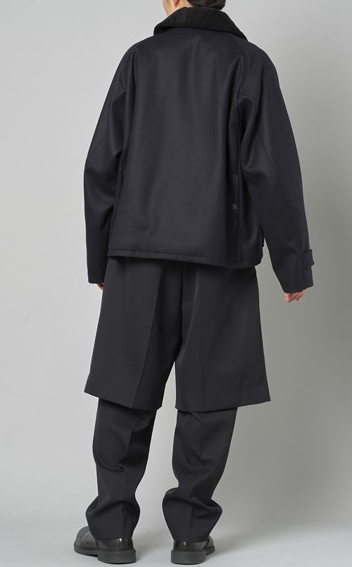 ウールライトメルトンショートブルゾン