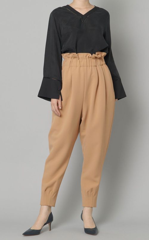 ウエストギャザーアラジンパンツ