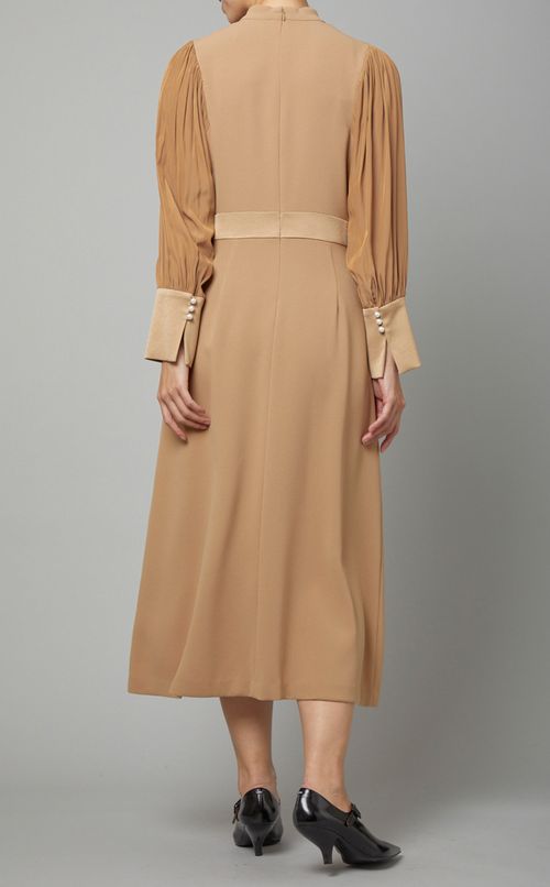 2WAYネックパール付ドレス