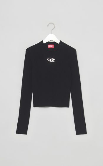 センターロゴリブニット