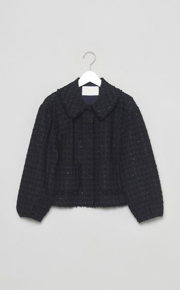 モールヤーンツイードショートジャケット