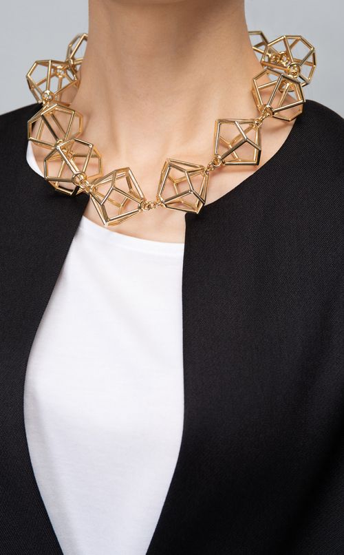 クリスタルラインネックレス