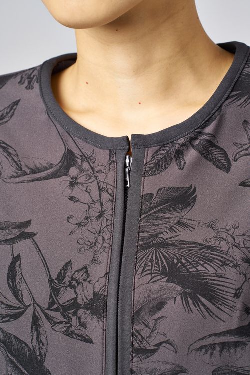 プリントスムースライトブルゾン