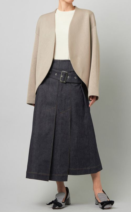 ノーカラーボンディングジャケット