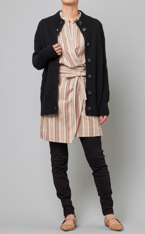 ストライプミニワンピース