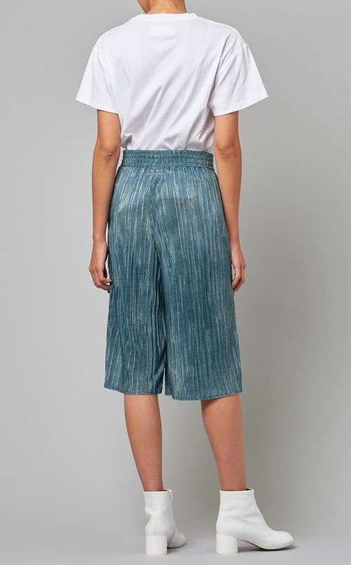 プリーツイージーキュロットパンツ