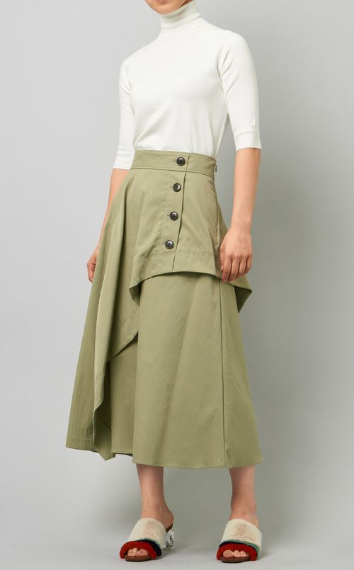 アシンメトリーフレアスカート