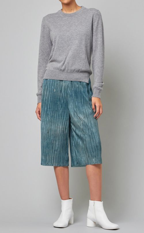 プリーツイージーキュロットパンツ