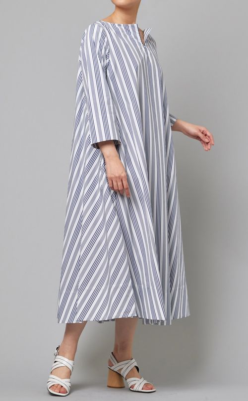 ストライプフレアワンピース