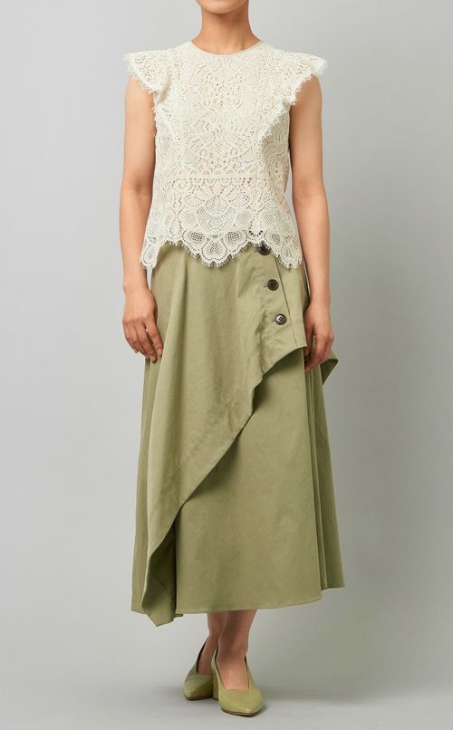 アシンメトリーフレアスカート