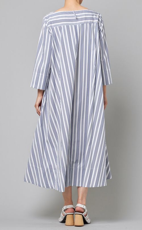 ストライプフレアワンピース