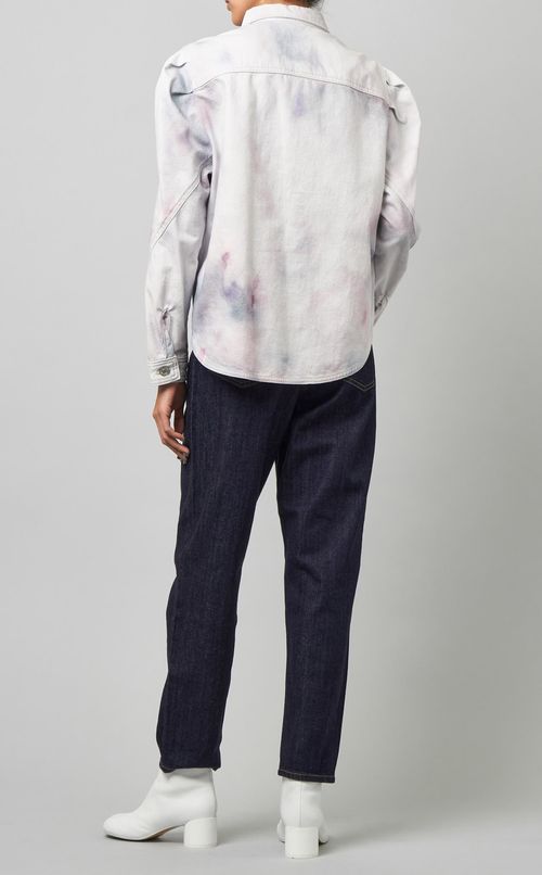 ギャザースリーブデニムジャケット