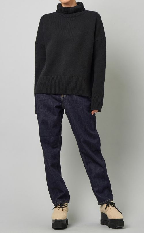 ウールハイネックニットプルオーバー