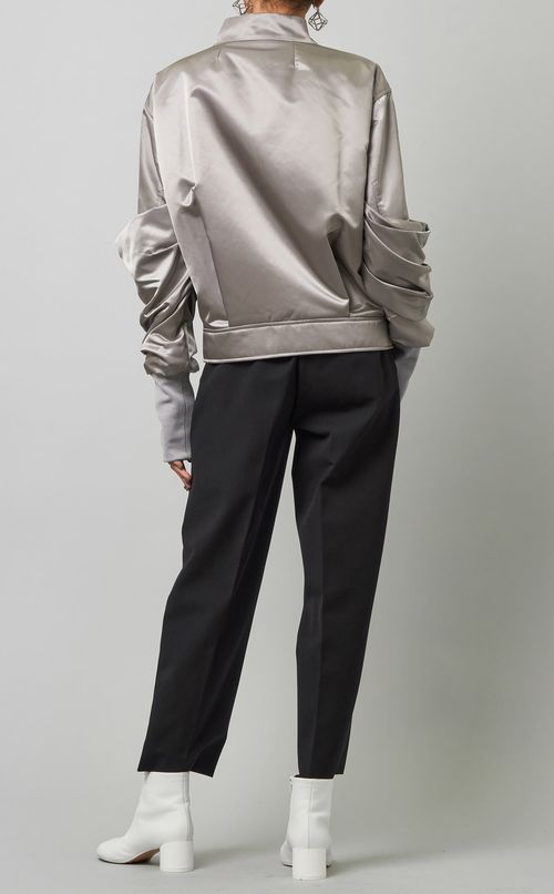 バックタックブルゾン