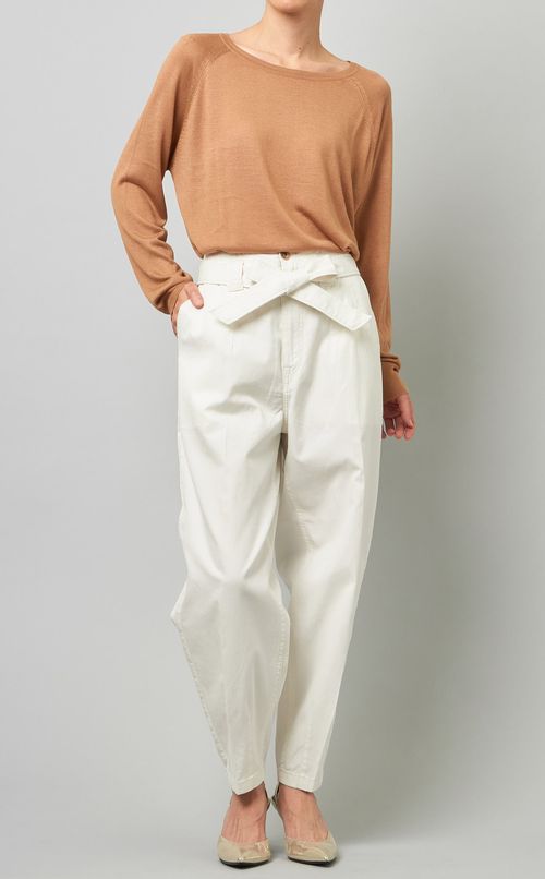 リボンベルト付チノパンツ