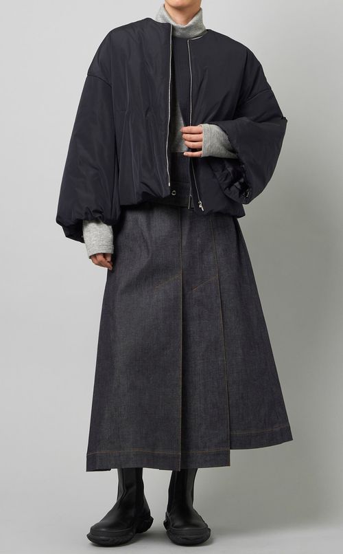 中綿ショートブルゾン