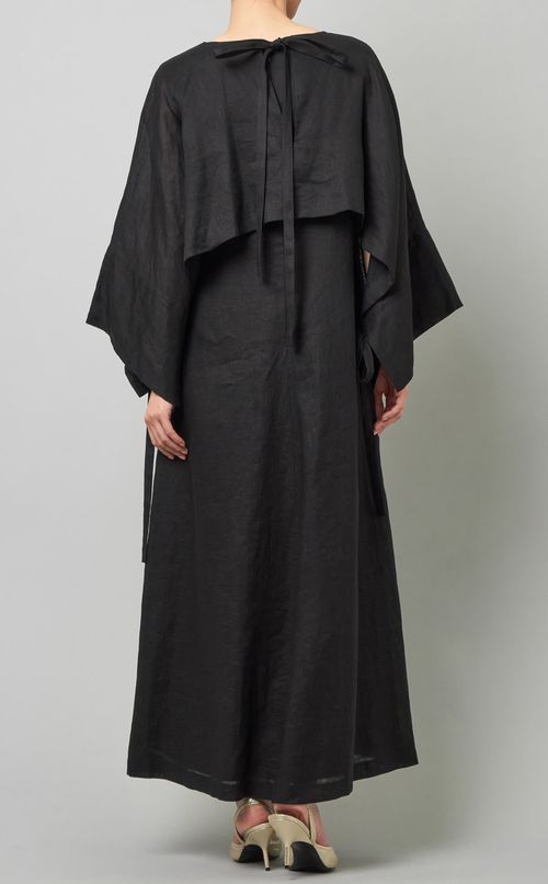 ボレロ付シアーリネンワンピース