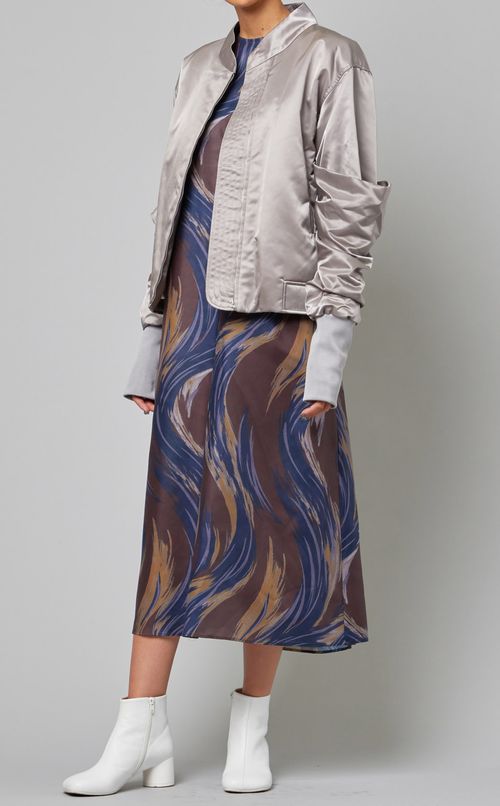 バックタックブルゾン