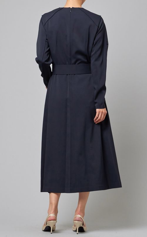 ベルト付ロングワンピース