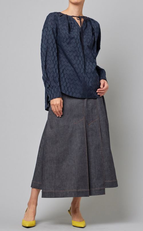 ボリュームタックギャザーブラウス