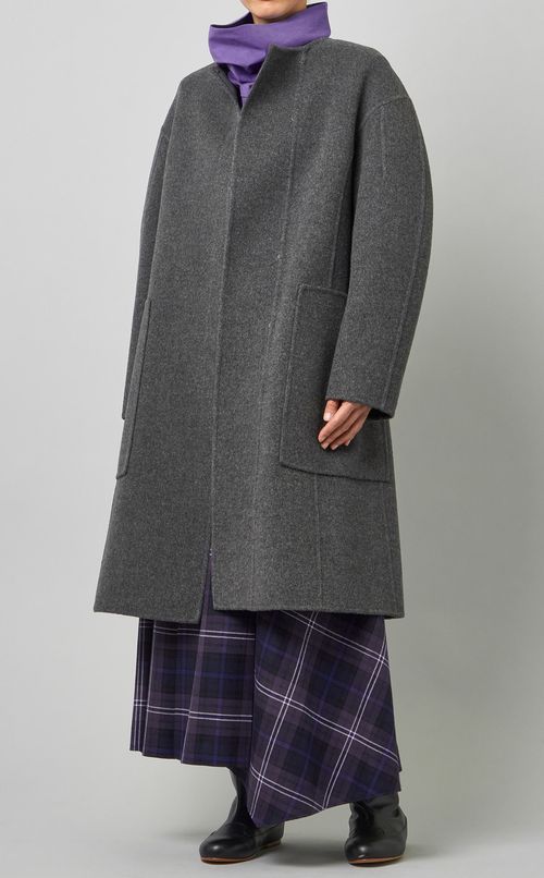 コットンハイネックプルオーバー