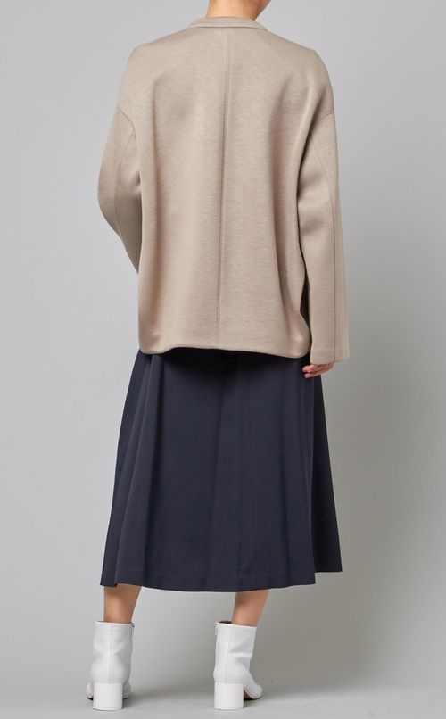 ノーカラーボンディングジャケット