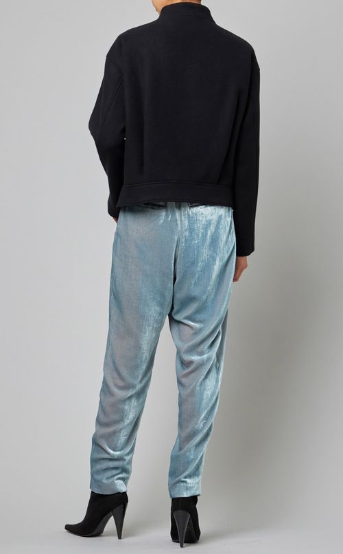 ウール混ジップブルゾン