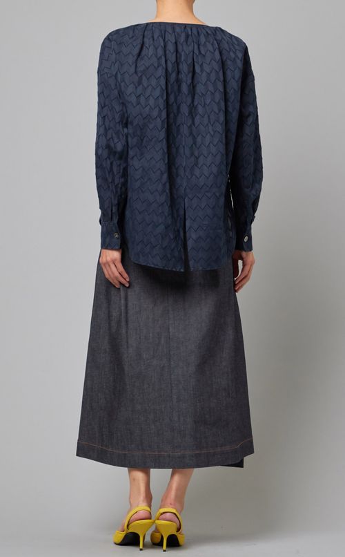 ボリュームタックギャザーブラウス