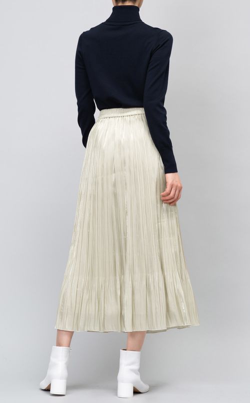 オーロラサテンプリーツスカート