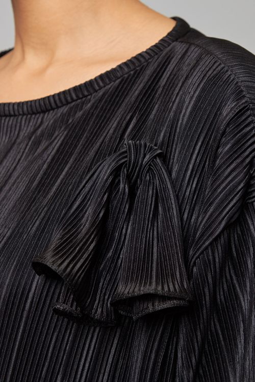 プリーツレイヤードワンピース