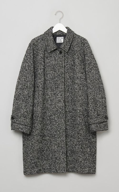 ステンカラーミドルコート