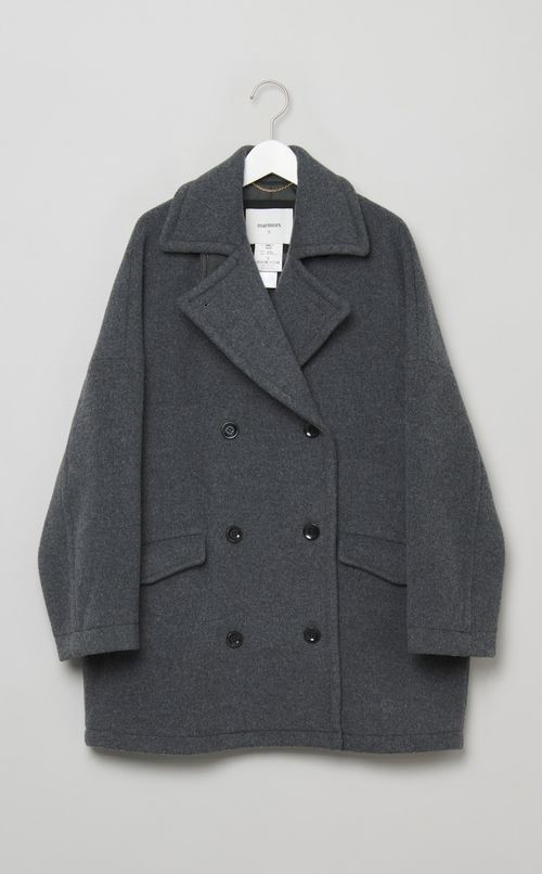 ウールミドルPコート
