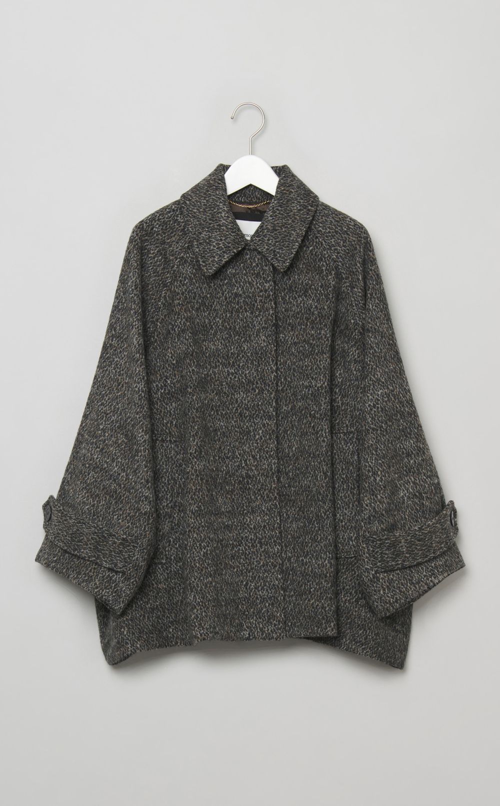 ステンカラーショートフレアコート