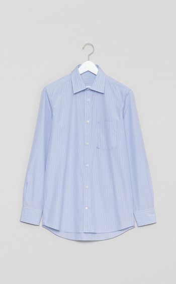 ピンストライプロングスリーブシャツ