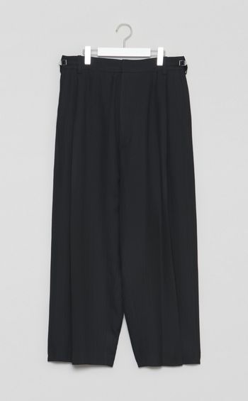 ツイードストライプサルエルパンツ