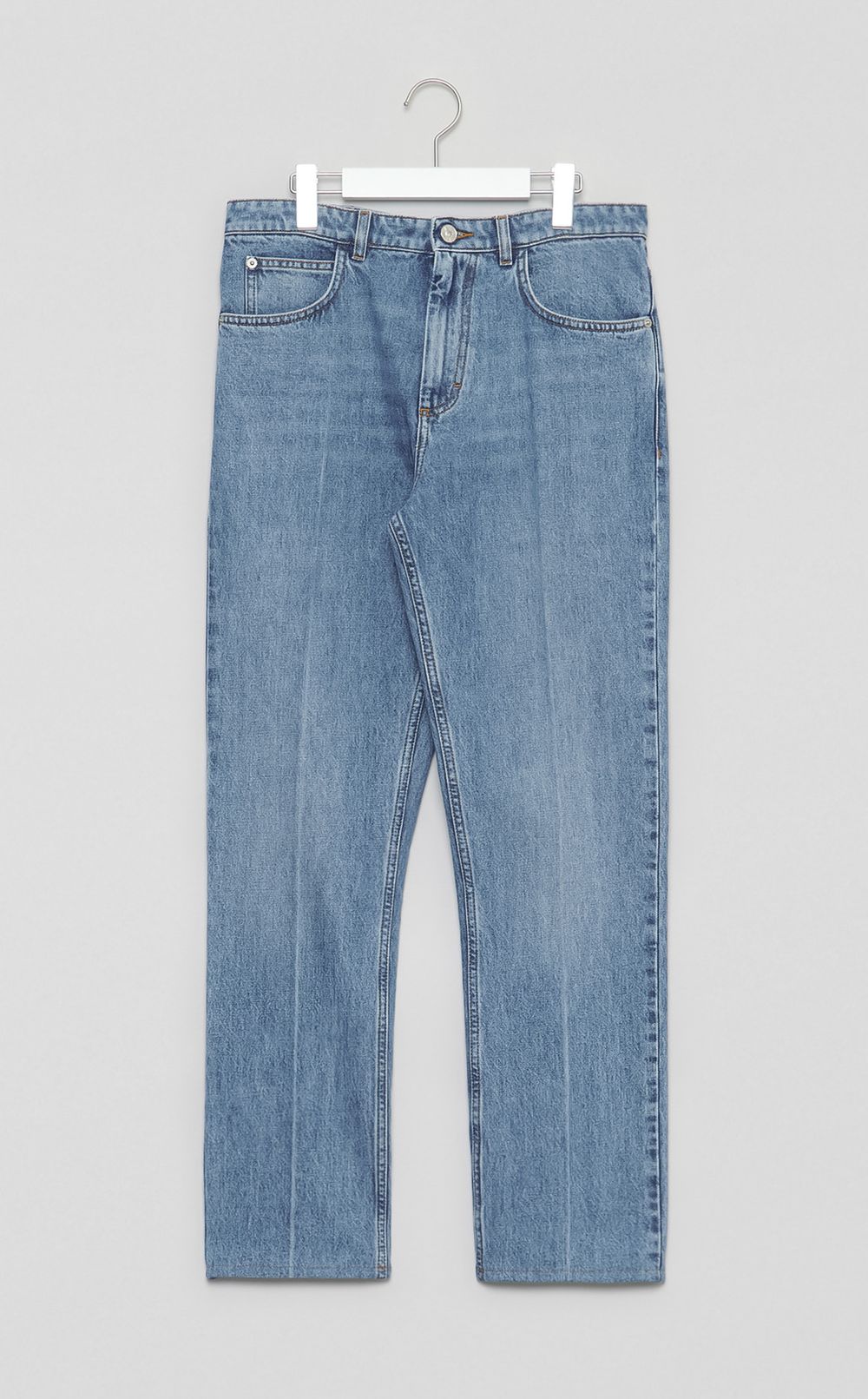 ウォッシュドデニム5ポケットパンツ