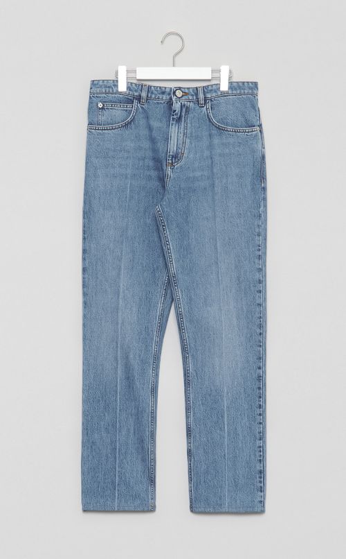 ウォッシュドデニム5ポケットパンツ