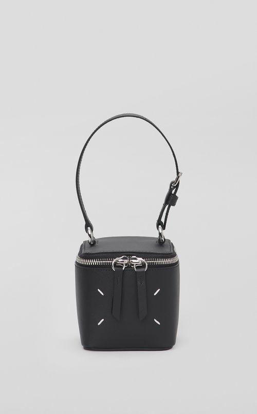 マイクロキューブレザーハンドバッグ