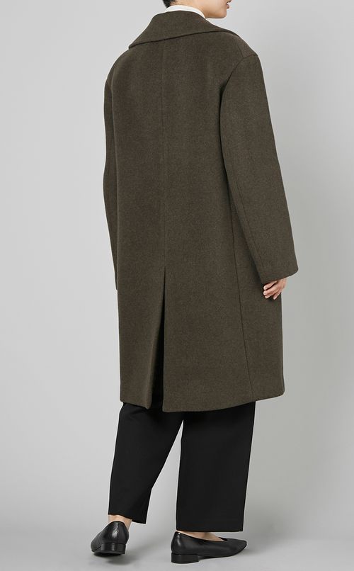 ウールテーラードカラーコート