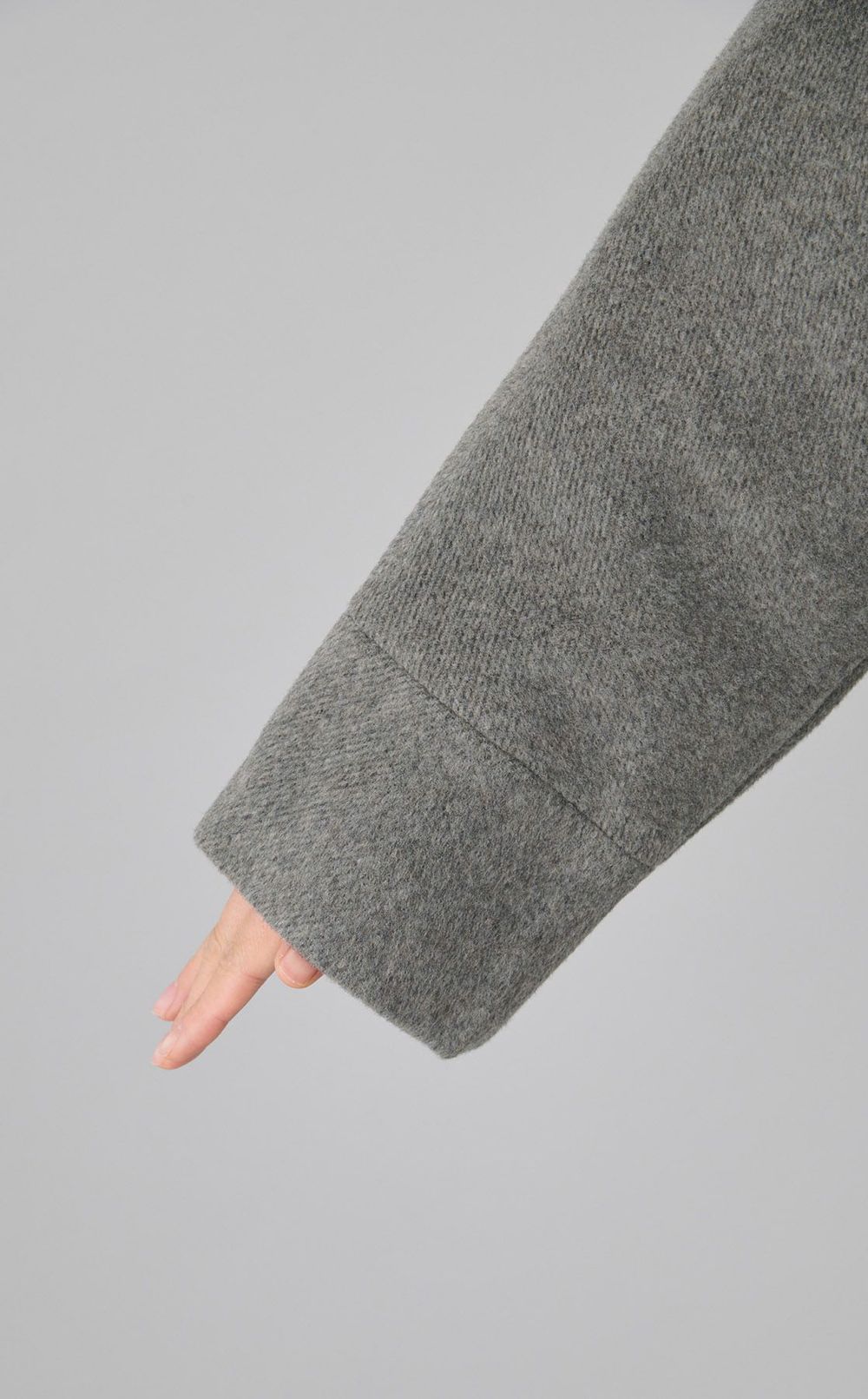 ノーカラーテントコート