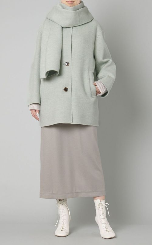 ウールカシミヤストールコート